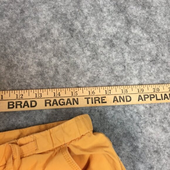 J Jill Pants MP 8P 10P Cargo Relaxed Cropped Capri Solid Yellow Oversized Tie - Picture 6 of 13